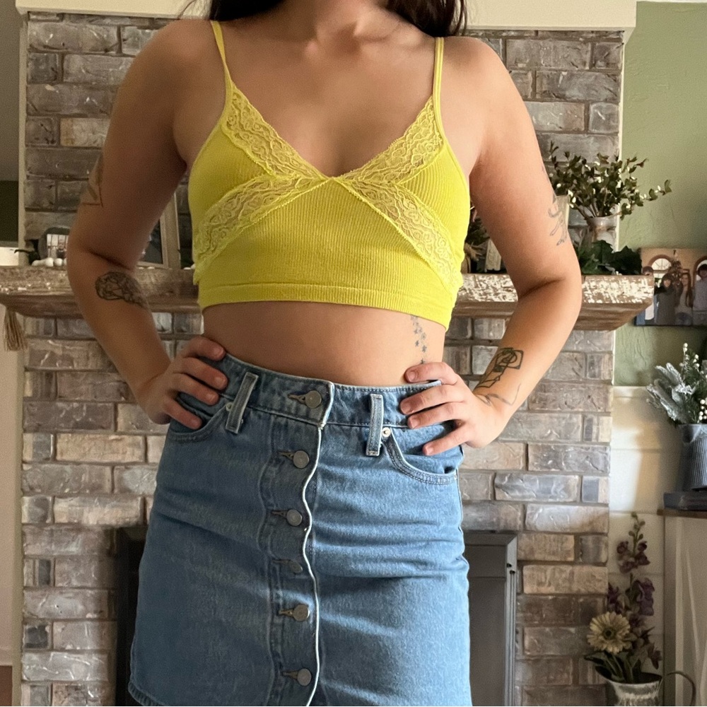 Yellow-Green Out From Under Top